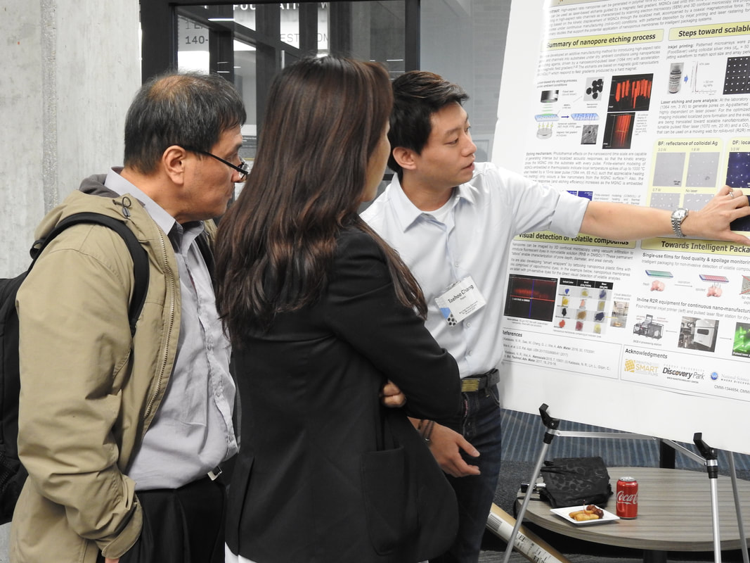Explaining research on poster